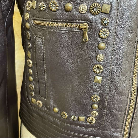 Moschino Cheap and Chic Leather Studded Jacket - Picture 3 of 16